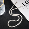 Exaggerated Wild Snake Bone Flat Chain Blade Chain Hip Hop Gold Men and Women Titanium Steel Necklace Jewelry