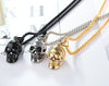 Exaggerated Personality Skull Necklace Men's Stainless Steel Necklace Jewelry подвеска