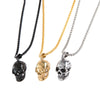 Exaggerated Personality Skull Necklace Men's Stainless Steel Necklace Jewelry подвеска