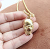 Exaggerated Personality Skull Necklace Men's Stainless Steel Necklace Jewelry подвеска