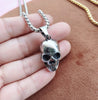 Exaggerated Personality Skull Necklace Men's Stainless Steel Necklace Jewelry подвеска