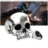 Exaggerated Skull Ring Men's Gothic Personality Punk Ring Metal Accessories Party Jewelry Size 7-13
