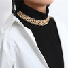 Exaggerated Solid Color Metal Chunky Sweater Chain Necklace 2021 Trend  Punk Alloy Necklace for Women Men Girls Teens