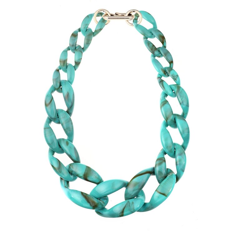 Exaggeration Acrylic Necklace Twist Strands Various Colors Necklace Neck Short Chain Women Ethnic Jewelry Collares Choker N15827