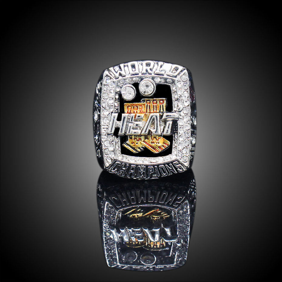 Exquisite Basketball Champions Ring 2013 Basketball League Heat Miami Ring Silver Color Jewelry for Fans Collection SP1615