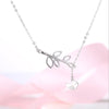 Exquisite Cute 925 Sterling Silver Jewelry Fashion Simple Wild Small Bird Leaves Pendant Accessories Female Necklace H189