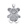 Exquisite Cartoon Style Zircon Panda Pendant Necklace Hip Hop Men Rock Punk Animal Jewelry