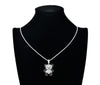 Exquisite Cartoon Style Zircon Panda Pendant Necklace Hip Hop Men Rock Punk Animal Jewelry
