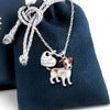 Exquisite Dog Necklace Pendant Jack Russell Terrier Gift Valentine&#39;s Day Gift Leisure Travel Jewelry Accessories