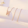 Exquisite Ladies Necklace 2021 Letter H Copper Pendant Miasol Brand Gift Elegant Jewelry For Rose Gold Girlfriend