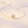 Exquisite Ladies Necklace 2021 Letter H Copper Pendant Miasol Brand Gift Elegant Jewelry For Rose Gold Girlfriend