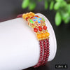 Exquisite garnet bracelet for women Three chains of garnet jewelry for bracelets