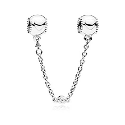 Exquisite inlaid solid starry Silver 925 safety chain