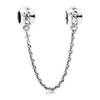 Exquisite inlaid solid starry Silver 925 safety chain