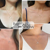 Exquisite stainless steel OX Moon Necklace Half Moon Necklaces Pendants thin Rolo cable chain DIY Gift Jewelry