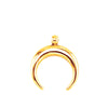 Exquisite stainless steel OX Moon Necklace Half Moon Necklaces Pendants thin Rolo cable chain DIY Gift Jewelry