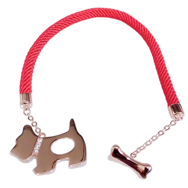 925 sterling silver dog bracelet charms puppy bracelet mosaic AAAzircon dog bracelet for women 2020 puppy jewelry