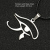 Eye Of Horus Necklace Wedjat Eye Amulet Ancient Egyptian Religion Symbol Silver Color Pendant Stainless Steel Jewelry