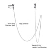 Eyeglass Chain Silver Color Glasses Chains Necklace Stainless Steel Sunglasses Links Holder Grandmother Chains for Men Women