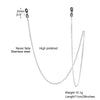 Eyeglass Chain Silver Color Glasses Chains Necklace Stainless Steel Sunglasses Links Holder Grandmother Chains for Men Women