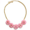 F&U 2015 Jewelry 4 Colos  Flowers Pendant Chokers Necklaces Women Statement Collar Necklace!N018