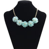 F&U 2015 Jewelry 4 Colos  Flowers Pendant Chokers Necklaces Women Statement Collar Necklace!N018
