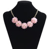F&U 2015 Jewelry 4 Colos  Flowers Pendant Chokers Necklaces Women Statement Collar Necklace!N018