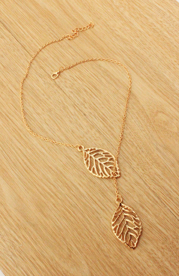 F&U Silver Color Stunning Celebrity Sideways Vertical Tree Leaf Charm Infinity Pendant Necklace Chain Wedding Fine Jewelry