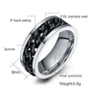 FACEINS Rings For Women and Men Rotatable Bottle Opener Ring Stainless Steel Chain Ring Men's Titanium Steel Wine Bottle Ring