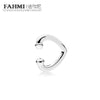 100% 925 Sterling Silver 1:1 New 297214 OPEN HEART EAR CUFF Classic Signature Charm Original Jewelry Women Charming Gift