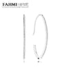 100% 925 Sterling Silver 297691CZ OVAL EARRINGS Glamour Fashion Women's Jewelry Factory Direct Sales