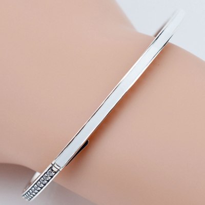 100% 925 Sterling Silver Bracelet Bangle 7color Multiple choice Fits European bracelet Style Jewelry Charms and Beads Gift
