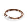 100% 925 Sterling Silver Fashion Lovers Leather Double Loop Bracelet (Multi Color Choice) DIY Gift Jewelry Factory Direct