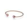 100% 925 Sterling Silver New Classic Open Rose Bracelet DIY Beaded Pendant Gift 580528CZ