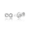 100% 925 Sterling Silver Twist Of Fate FLOURISHING HEART EARRING FOREVER SIGNATURE ALL BRILLIANT MARQUISE EARRING