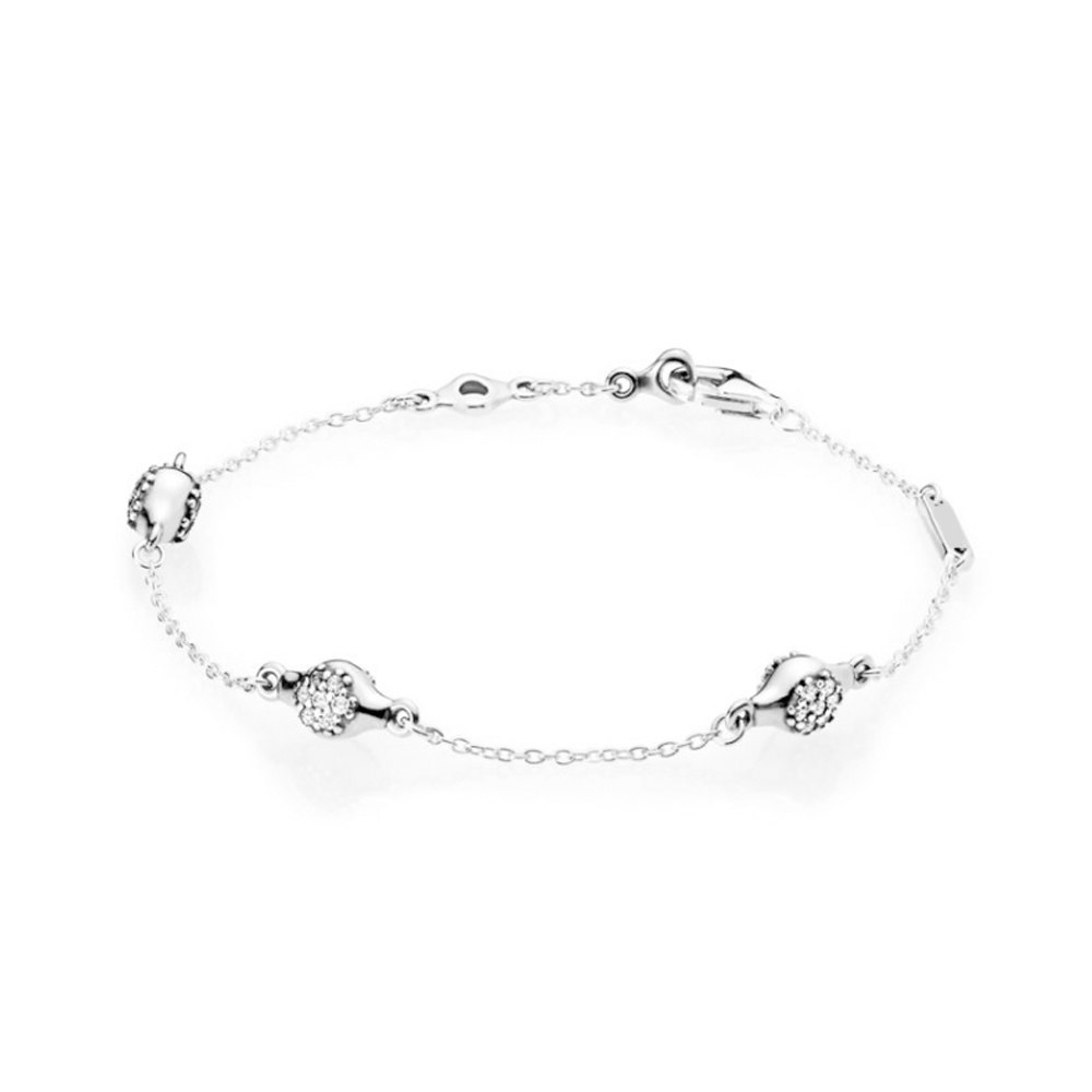100% Sterling silver Glamour 567354CZ 587354CZ 597354CZ Charm Bracelet Original Women wedding Fashion Jewelry 2020