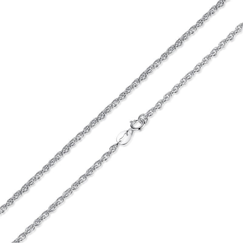 Classic Basic Chain 100% 925 Sterling Silver Lobster Clasp Adjustable Necklace Chain Fashion Jewelry Women