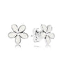 FAHMI100% 925 Sterling Silver Snowflake Earrings Crystal Fashion Charm Beads Jewelry For Women Gift