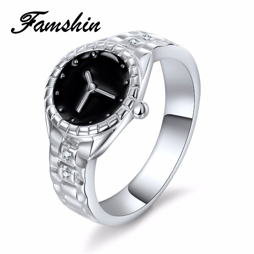 2020 Hot Sale Wedding Watch Ring Casual Men And Women Jewelry Personalized Rings (Just for Beauty )