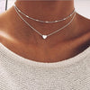 FAMSHIN  Mutlti-layer Necklace For Women Men Party Thick Gold Color Choker Chains Coin Pendant Necklaces  Jewelry
