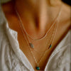 Hot Fashion Long Pendant Necklaces Gold Fatima Hand & 3 Layer Chain Necklace Necklaces