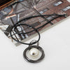 New Hot New circles simulated pearl ball pendant long necklace women black chain fashion jewelry   gift