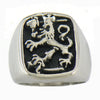 FANSSTEEL Stainless steel jewelry FINLAND LEO LION SIGNET RING FSR10W83