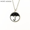 FANTASY UNIVERSE 2022 Umbrella Academy Necklace  Black umbrella pattern Original design Metal Jewelry
