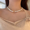 LADY NECKLACE PEARL NECKLACE TRENDY CHOKER  CLAVICLE CHAIN NECKLACES FOR WOMEN