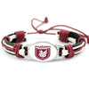 FC Club Spartak Moscow Genuine Leather Bracelet Charms Bracelets & Bangles Fans Hand Braided Jewelry