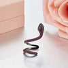 Red Spinel Stud Earrings For Women Sterling Silver 925 Fine Jewelry Fashion Animal Snake Rose Gold One Piece