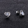 Wholesale Fashion Earrings For Women 925 Sterling Silver Jewelry Love Heart Amethyst Stud Earrings Birthd gift on sale