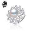 2020 new Pearl rings,Natural Pearl Ruby jewelry sapphire topaz charms rings for women Animal trendy star ring