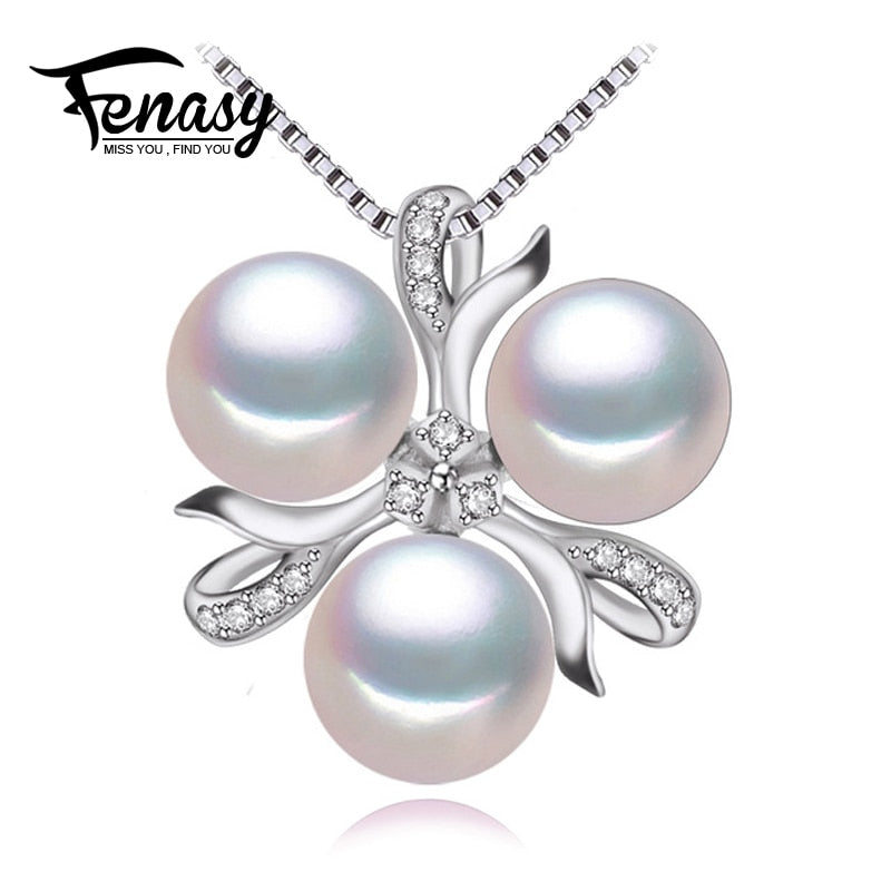 Fine Jewelry Pearl necklace ,Bohemian 2020 White black golden pearl jewelry charm necklace women pearl pendant AliExpress